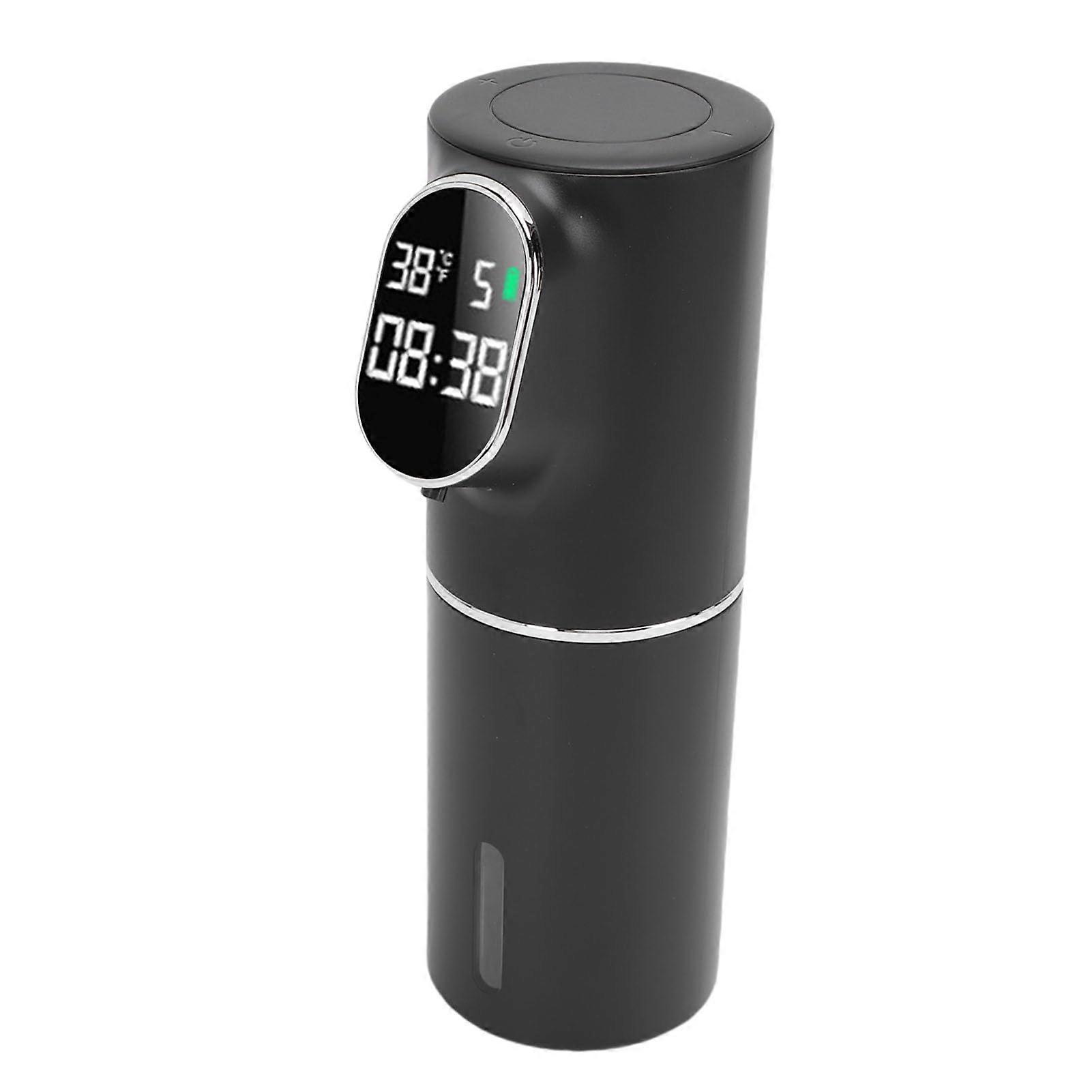 Automatic Soap Dispenser Black Touchless Sensor USB Rechargeable 320ml for Bathroom Kitchen
