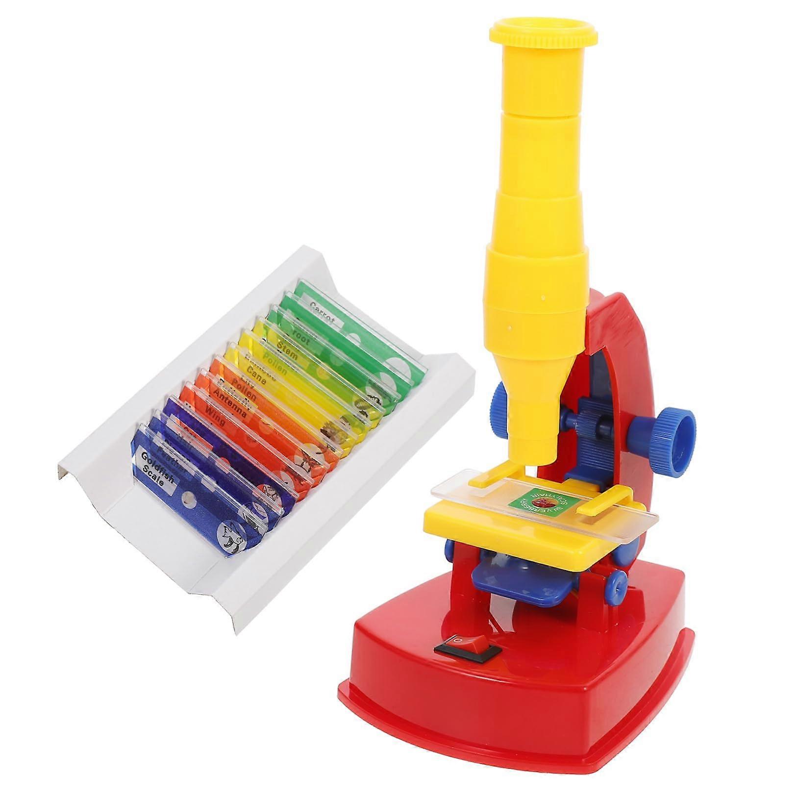 Beginner Microscope with LED Light, Kids Science Experiment Kit for STEM Learning and Clear Viewing