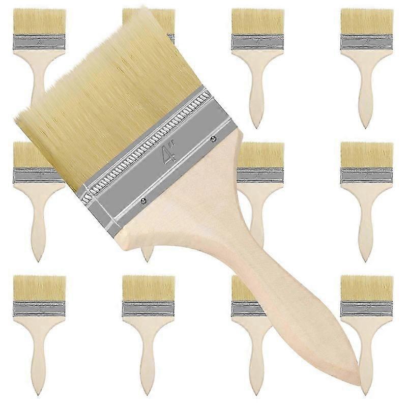 12 Paint Brushes with 101.6mm Brush Width 21.5cm Long