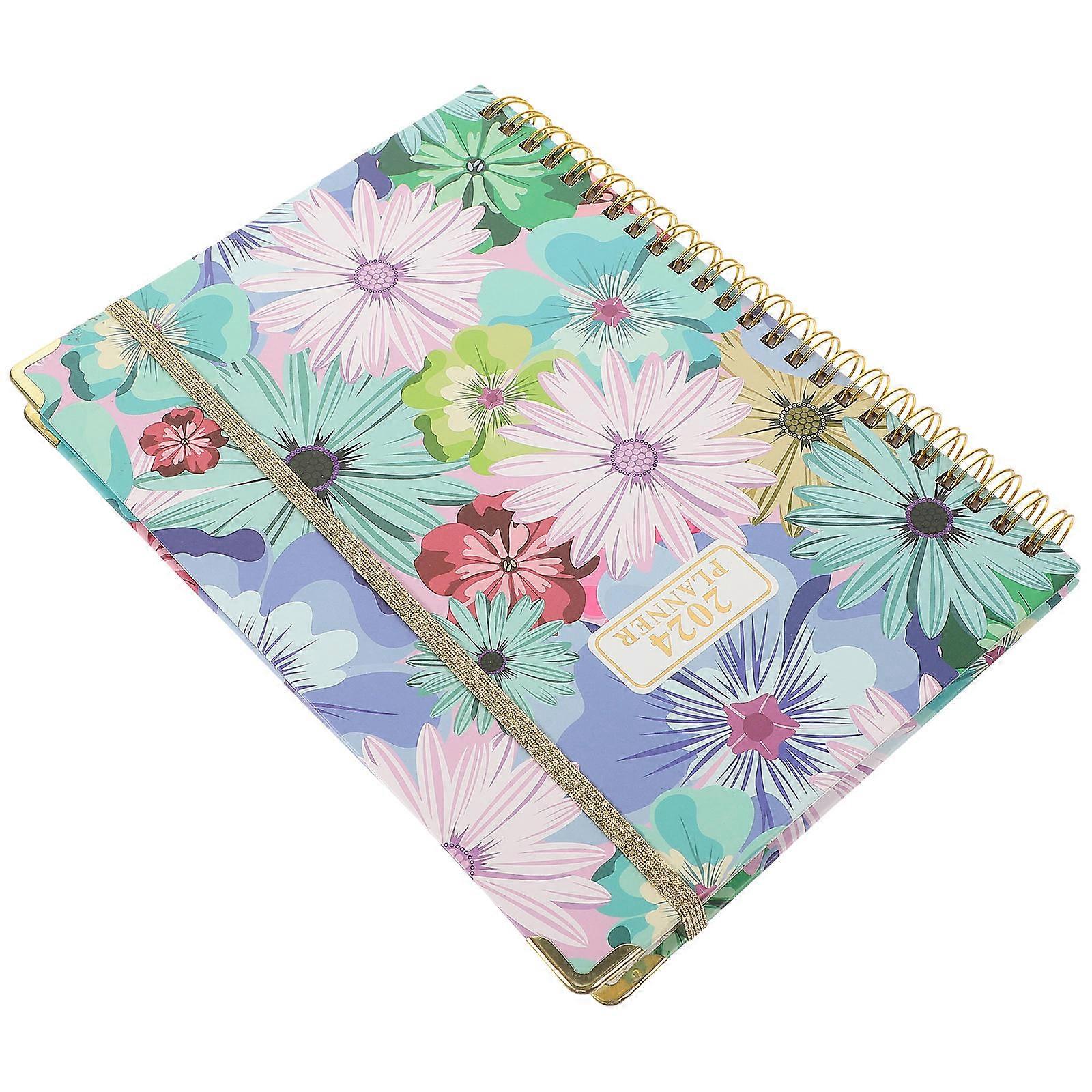 2024 Planner Notebook for Daily Use 4Pcs Spiral Binding Notepad