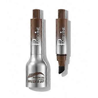 feeling 4D Waterproof Eyebrow Brush Pen with Precision Angled Tip, Long Lasting Smudge Proof Dark Gray