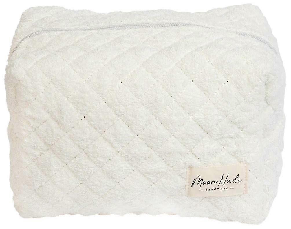 Moon Nude Snow Large Makeup Bag - White/Grey