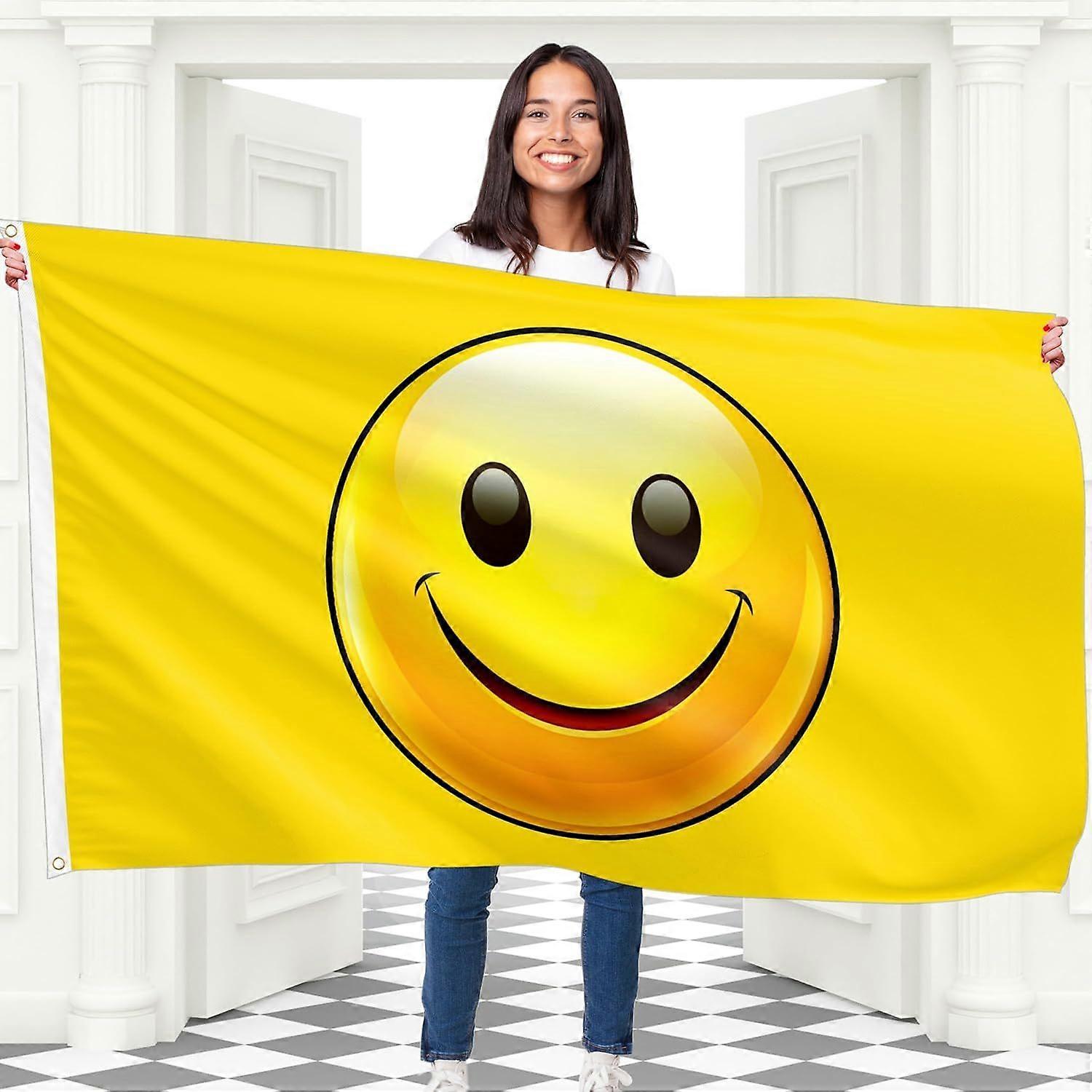 Gelbe Smiley-Flagge IW0698