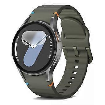 Sportbandje voor Samsung Galaxy Watch, naadloos zacht siliconen bandje met dynamische pasvorm, zweetbestendig en waterdicht horlogeaccessoire, ideaal voor