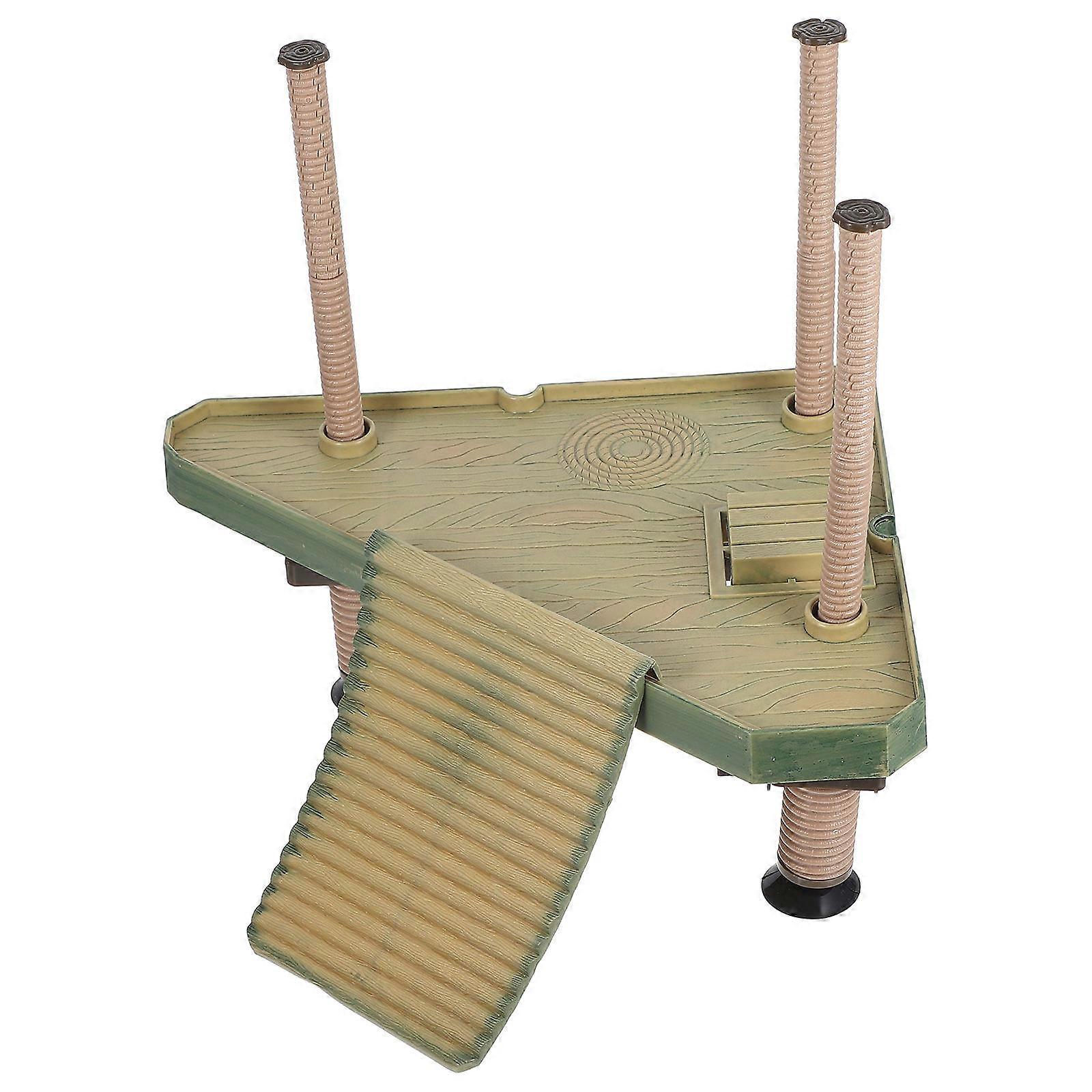 Pet Turtle Supplies Turtle Sunbathing Platform for Climbing 2Pcs Dock