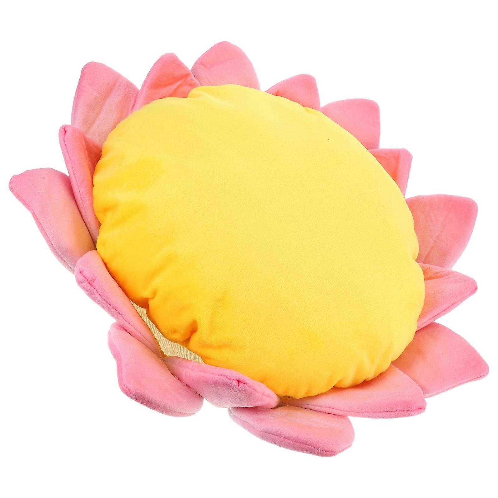 Plush Cat Bed Lotus Sofa Bed Providing Comfortable Support 2Pcs Set