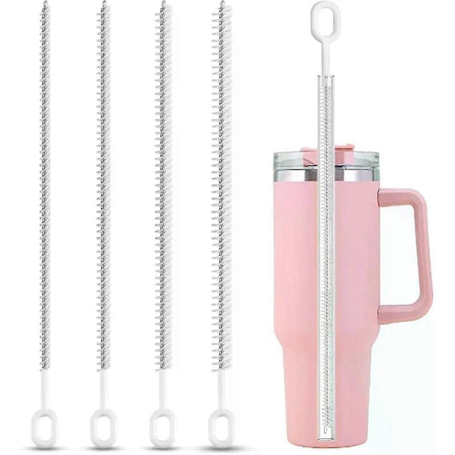 Robuste Strohreinigungsbürsten für Stanley Tumbler 6mm & 10mm Strohhalm-Reinigungsbürste für verschiedene Strohhalmgrößen - 4er Pack
