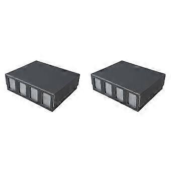2X Card Storage Box compatible with Trading Cards with Viewing Window compatible with Magic Game Cards,Card Deck Case Card Holder