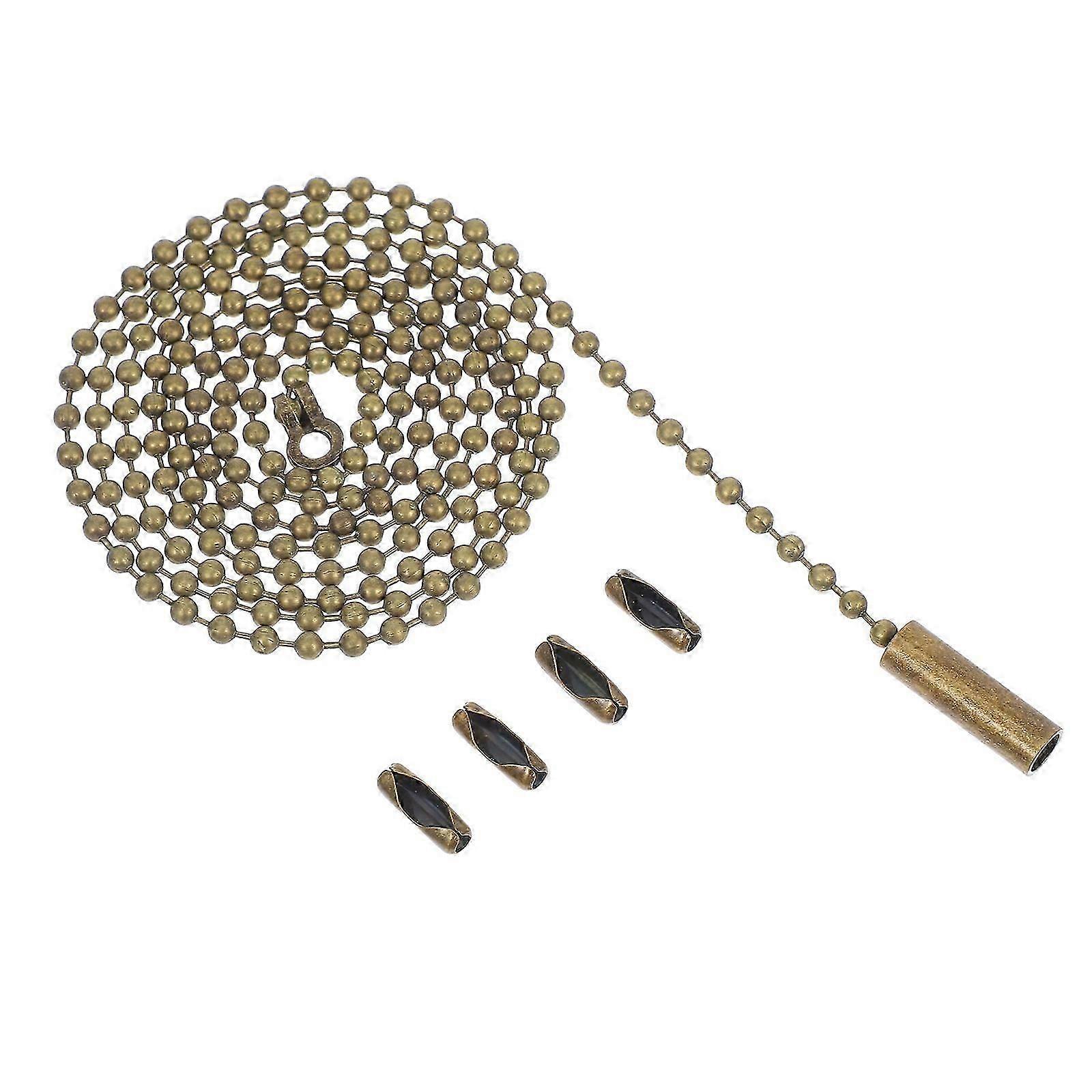 Wall Lamp Pull Chain Switch with Beaded Chain for 1 Ceiling Fan Accessory