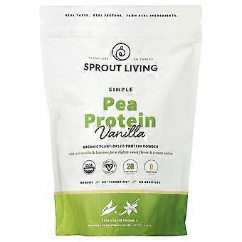 Protéines de pois simples Sprout Living, vanille, 454 g (1 lb)