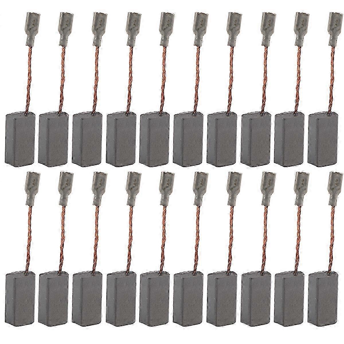 20Pcs Replaceable Great Conductive Carbon Brush compatible withElectric Motor Drill 100 5*8*16mm