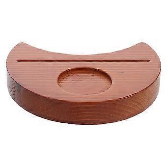 Wooden Tarot Card Display Stand for Reading 4Pcs Light Brown Elegant Holder