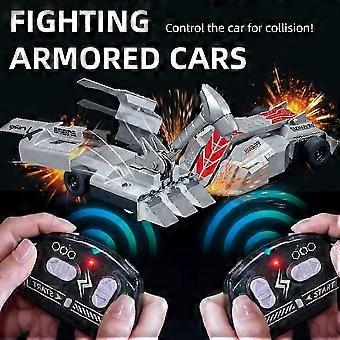RC Battle Robot Set, 2.4GHz 4WD Remote Control Toy with Lights and Sounds, Two Player Fighting Robot for Kids