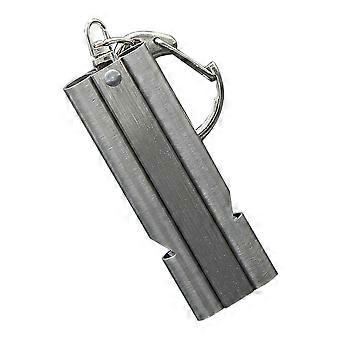 1Pc Outdoor Dual High Decibel Stainless Steel Whistle for Outdoor Using