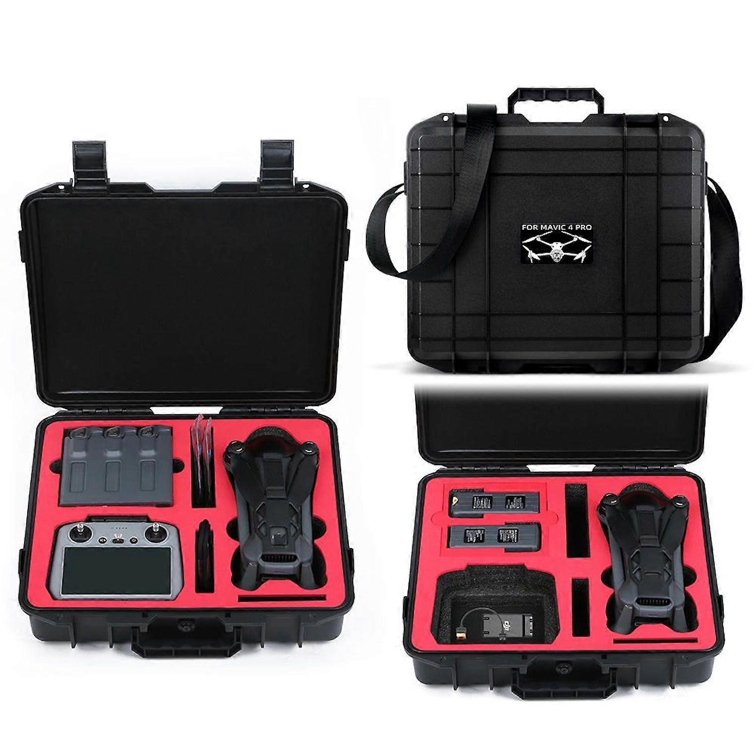 For DJI Mavic 4 Pro Fly More Combo RC 2 EVA Storage Box Case with Strap