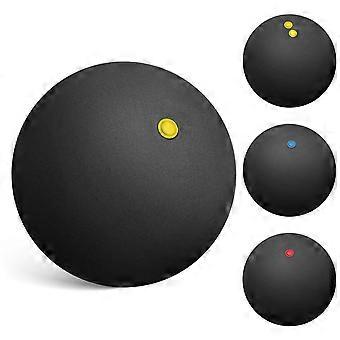 Rubber Squash Balls for Practice 8Pcs Black High Elasticity Bounce Balls