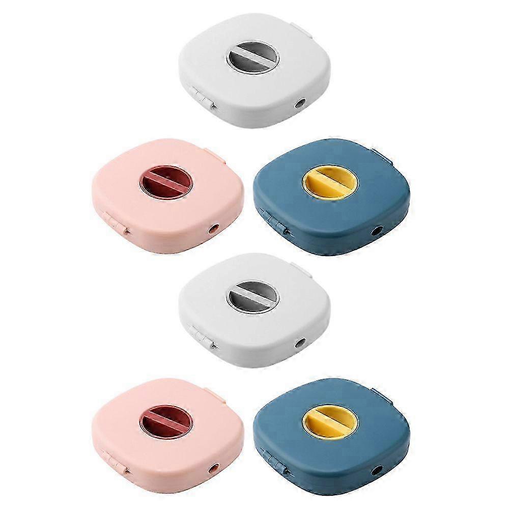 Assorted Color 6pcs Rotatable Creative Mobile Phone Data Cable Packing Boxes