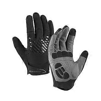 Cycling Gloves for Men Women - Full Finger Breathable Gel Pad Mountain Bike Gloves - Touch Screen Anti-Slip MTB Riding Gloves for Cycling Workout Outd