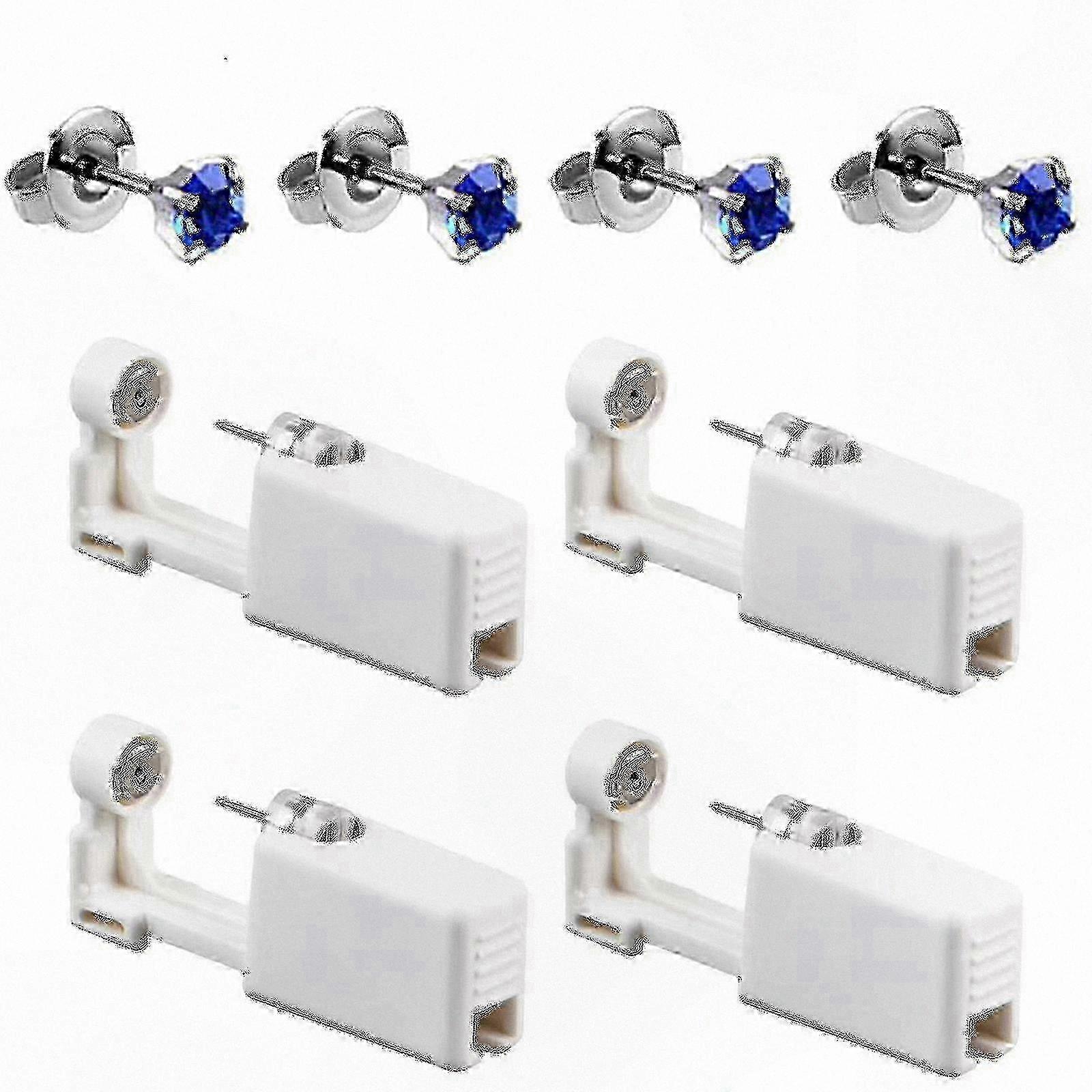 Disposable Ear Piercing Kit with 4 Studs for Safe Self-Piercing