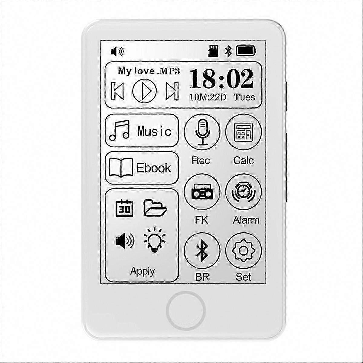 Portable MP3 Player Music Player with Ink Screen E-Book Reader & Dictionary