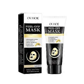 2pcs Gold Facial Cleansing Mask, Moisturizing Daily Skin Care Pull-off Face Mask