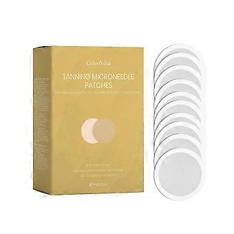 Parche autobronceador de microagujas para un bronceado natural sin sol.