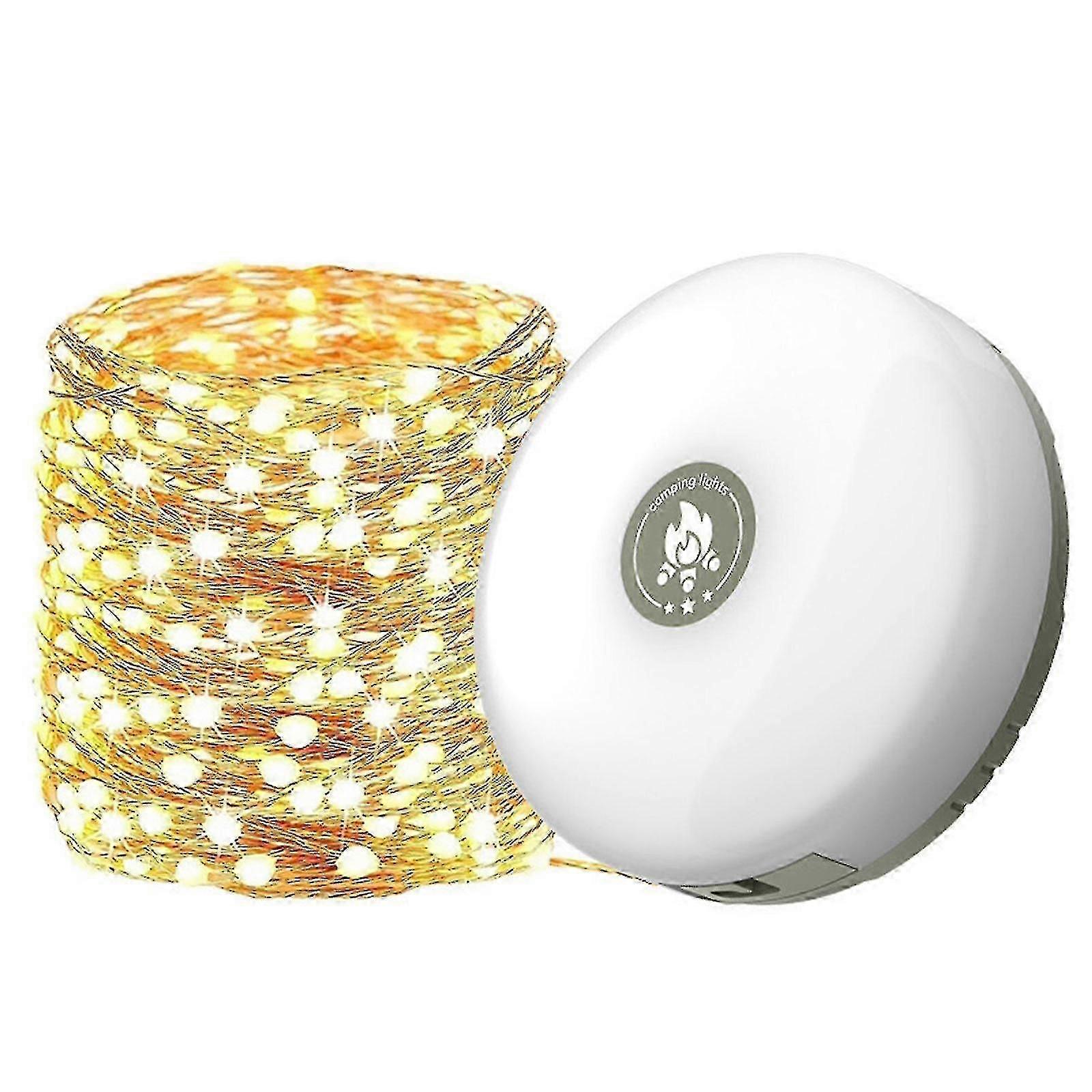10m Outdoor Waterproof Portable Stowable String Light, Camping String LightsJJ