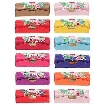 Vintage Lipstick Case Portable Cloth Box for Storage 48Pcs Durable