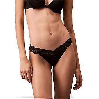 Calvin Klein Womens/Ladies Lace Trim Recycled Nylon Thong