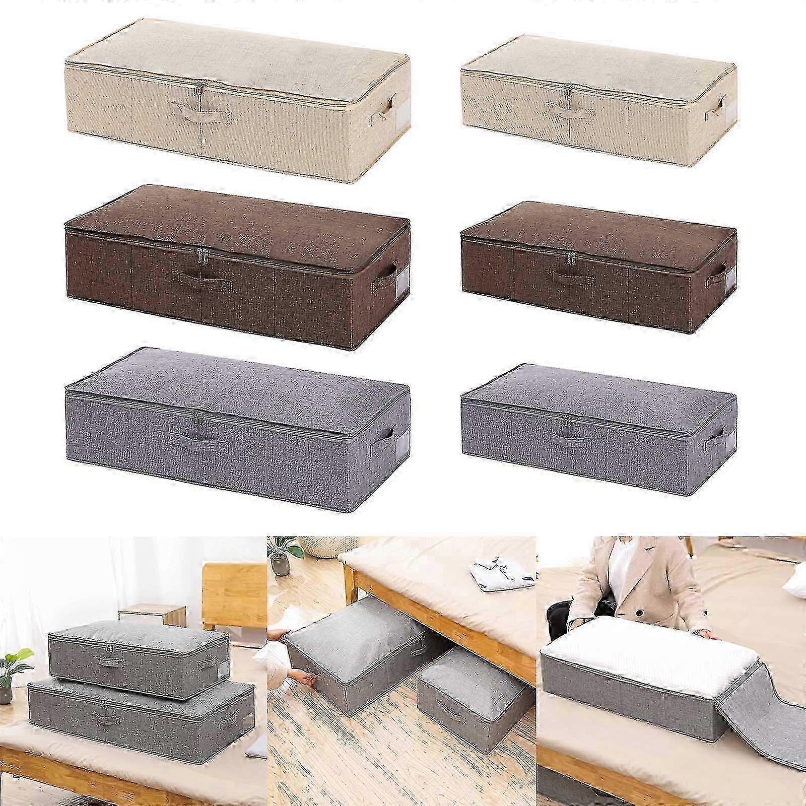 Foldable Breathable Underbed Clothes Bag