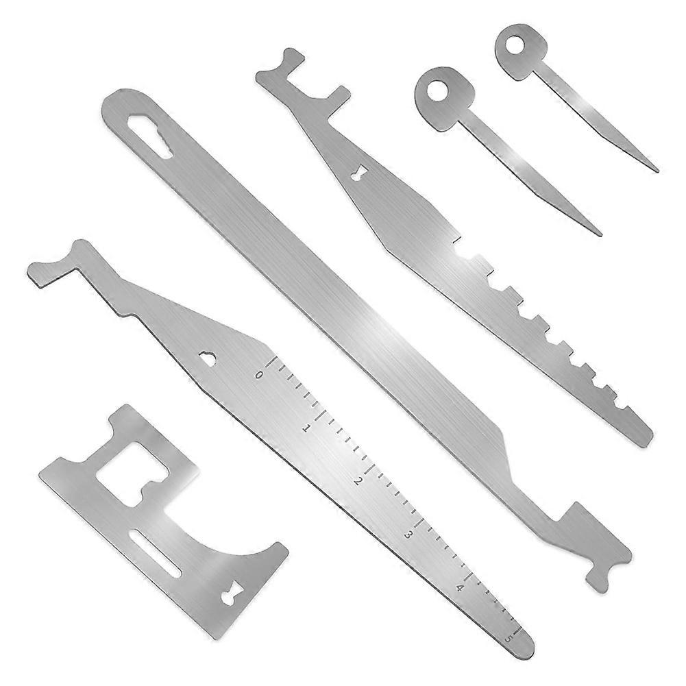 1set 6Pcs Firefighting Tools, Multipurpose Leverage Tools, Spring Steel Multitools Pry Tool Set