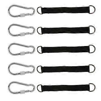 4-Piece Tree Swing Suspension Strap Kit with 4 D-Rings for Garden/Swing/Tree Swing/Hammocks