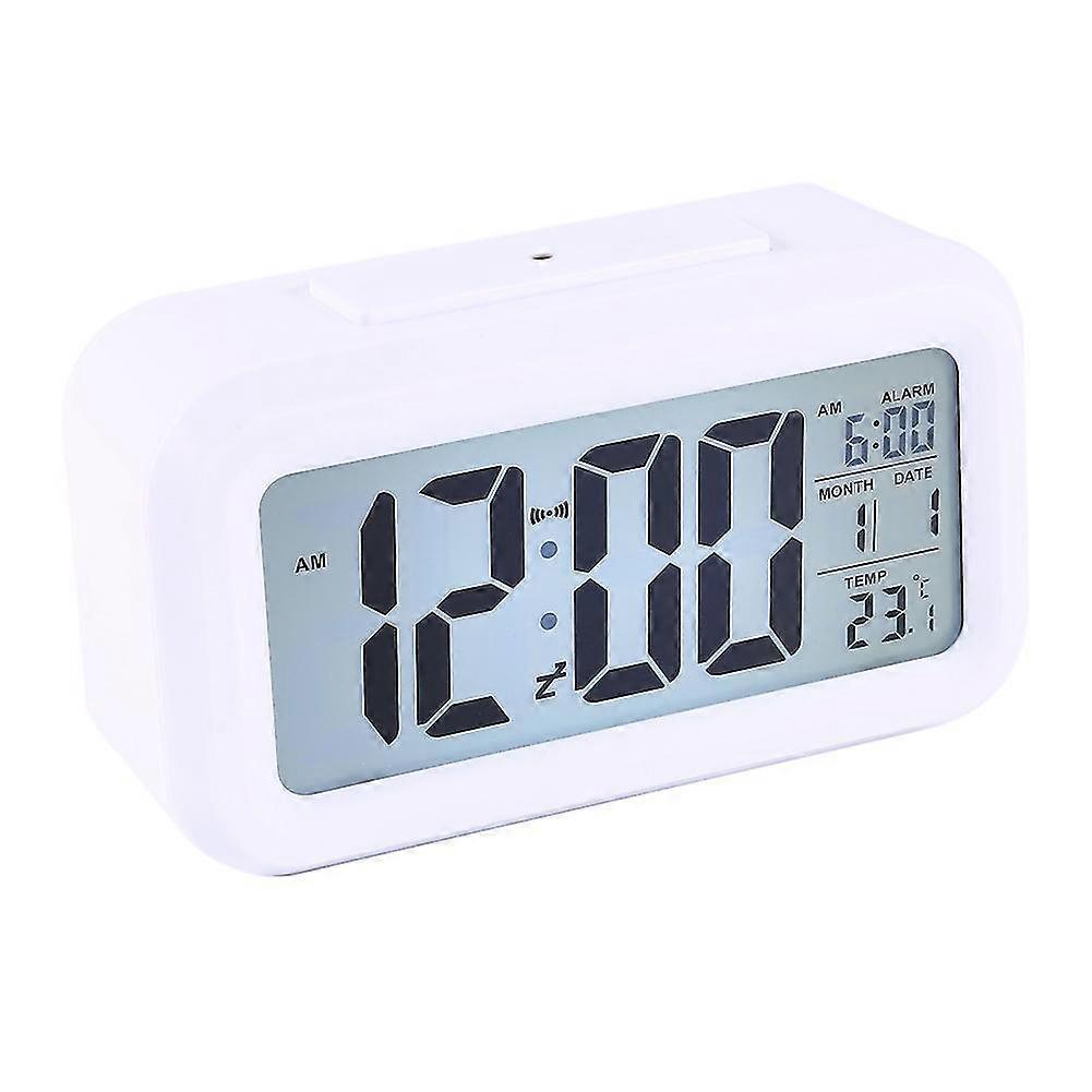 Large LCD Alarm Clock with Smart Backlight