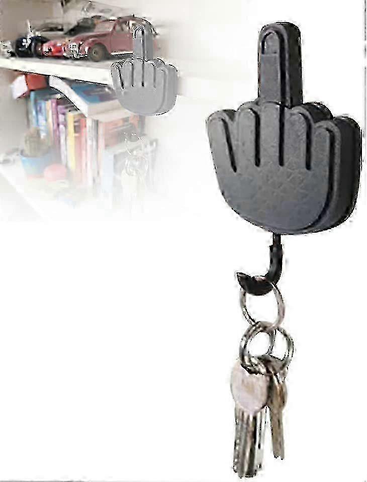 Minimalist Black Middle Finger Hook