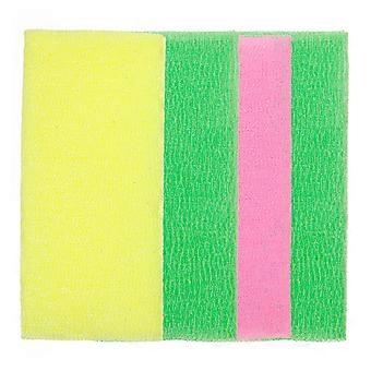 Exfoliating Bath Cloth Back Washing Scrubber for Bath Use 4Pcs in Assorted Color
