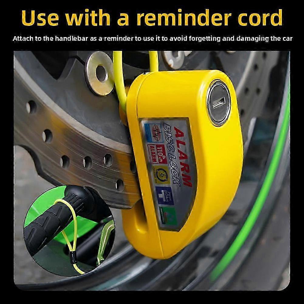 Vibration-Sensing Alarm Disc Lock