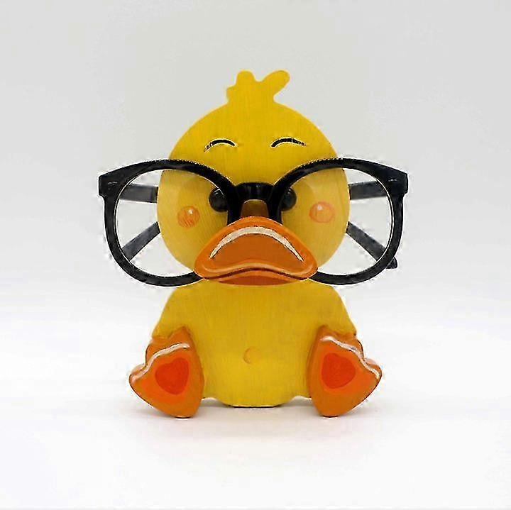 Solid Wood Animal-Shaped Glasses Holder