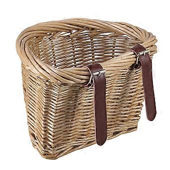 Car Basket Front Handlebar Basket for Storing Gadgets Detachable Natural Rattan