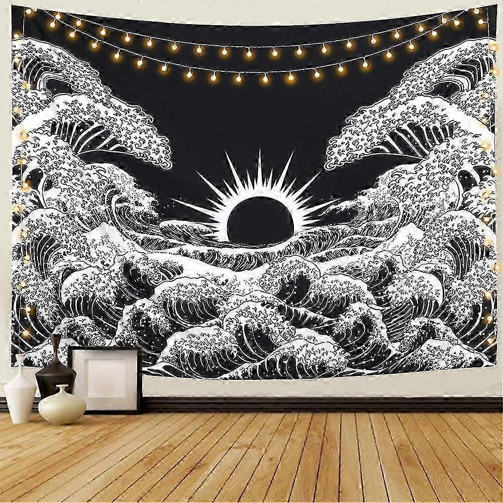 Kanagawa Style Wave Tapestry