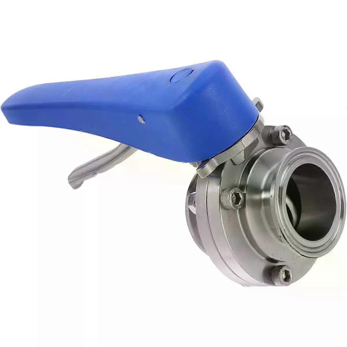 Valve with Trigger Handle Stainless Steel Tri Clamp