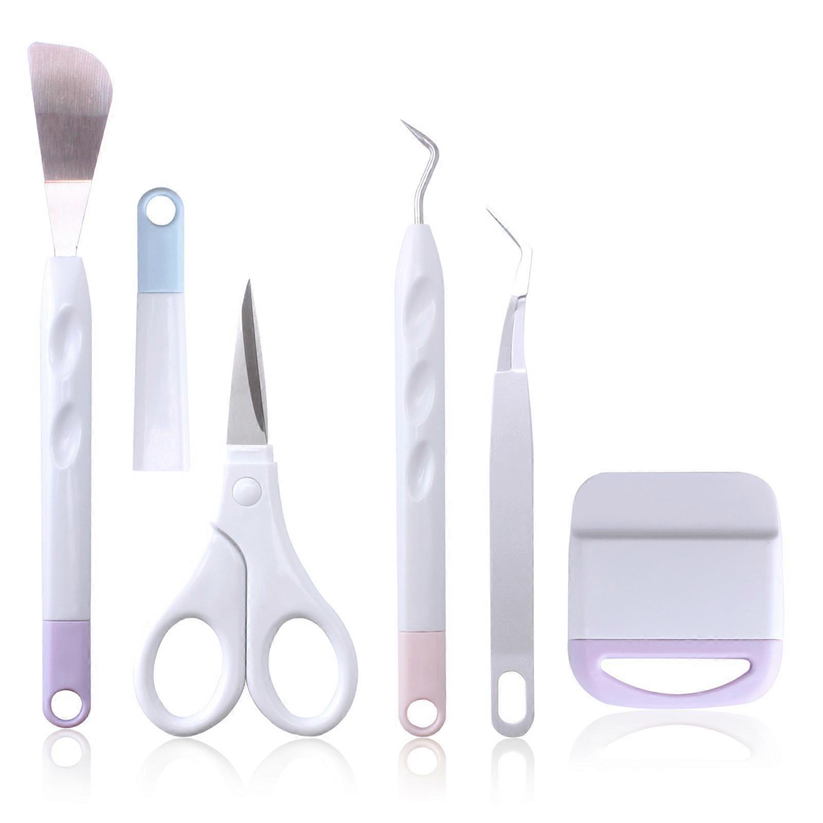 Basic Tool Set Vinyl Craft Weeding Tool with Weeder Scraper Spatula Tweezers Scissors Removal Tool