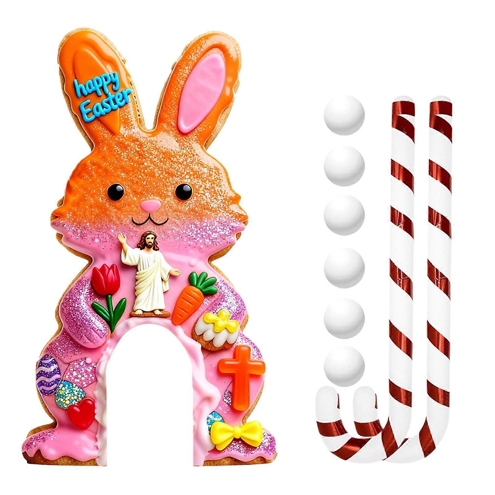 Wood & Plastic Easter Golf Set