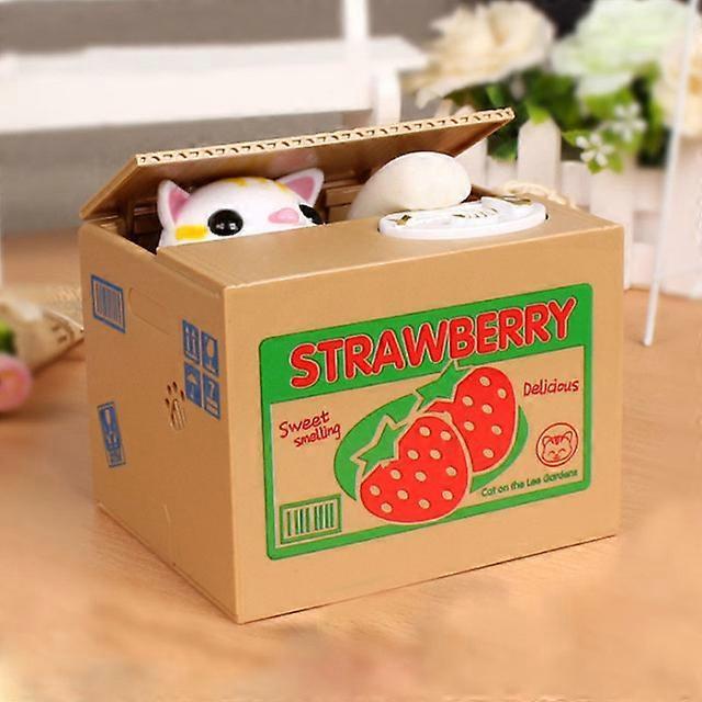 Fun Cat-Thief Coin Collection Box