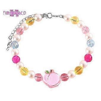 Adjustable Peach Bead Pet Collar