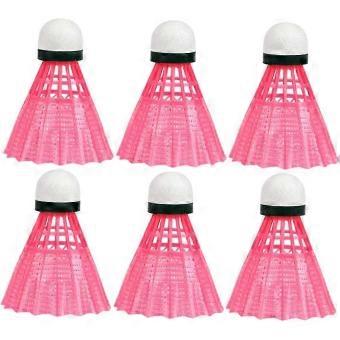 6 Pack Pink Badminton Shuttlecock Indoor Badminton Cork Badminton Training Birdie Badminton Net Air Badminton Shuttlecock Nylon Badminton Kids Du-brnv