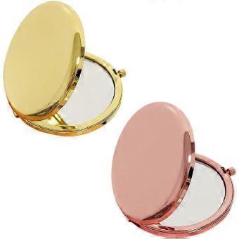 Double Sided Compact Mirrors, 2 Pack 6.5cm, Portable Handbag Makeup Mirror