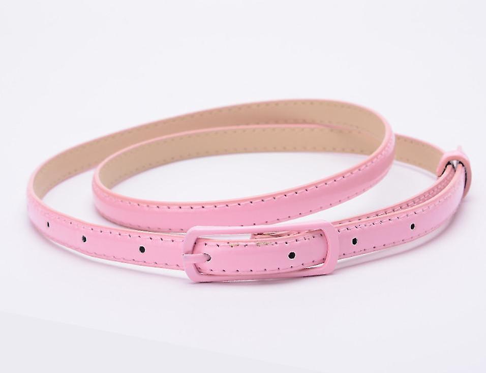 (pink)patent Leather Dazzling Color Belt