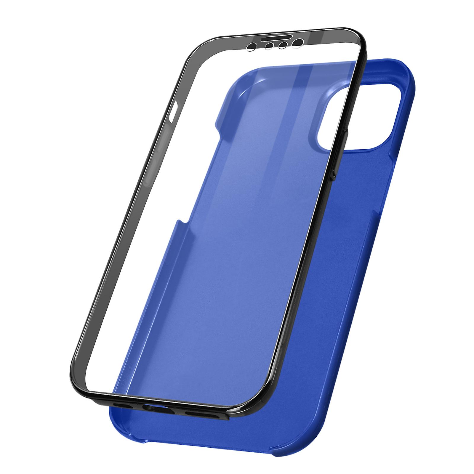 360 Case for iPhone 13 Pro Flexible Front & Rigid Back - Blue