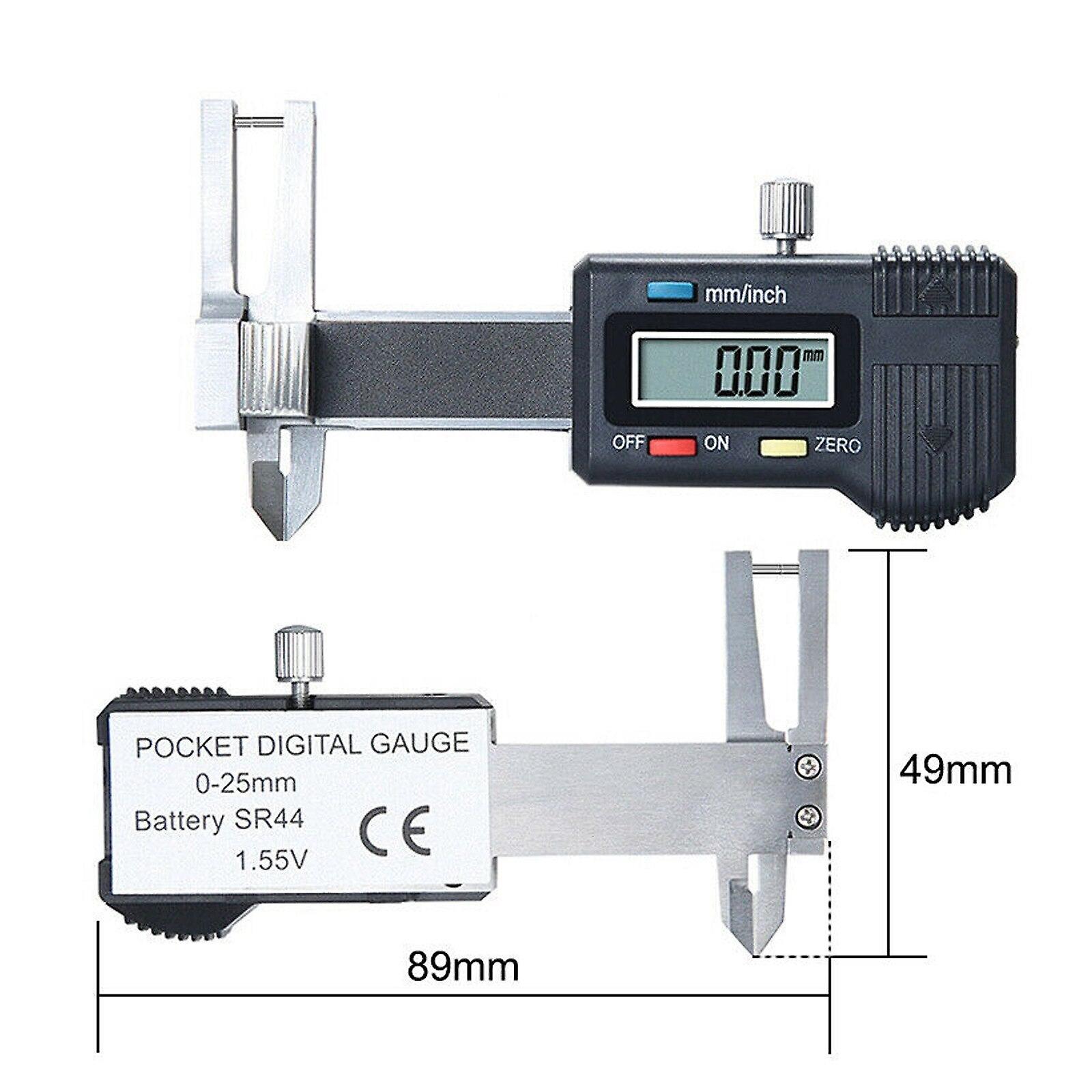 0-25Mm Jewelry Digital Caliper Gauge, Micro-electronic Digital Display Triple Use Ruler Thickness Measuring Caliper