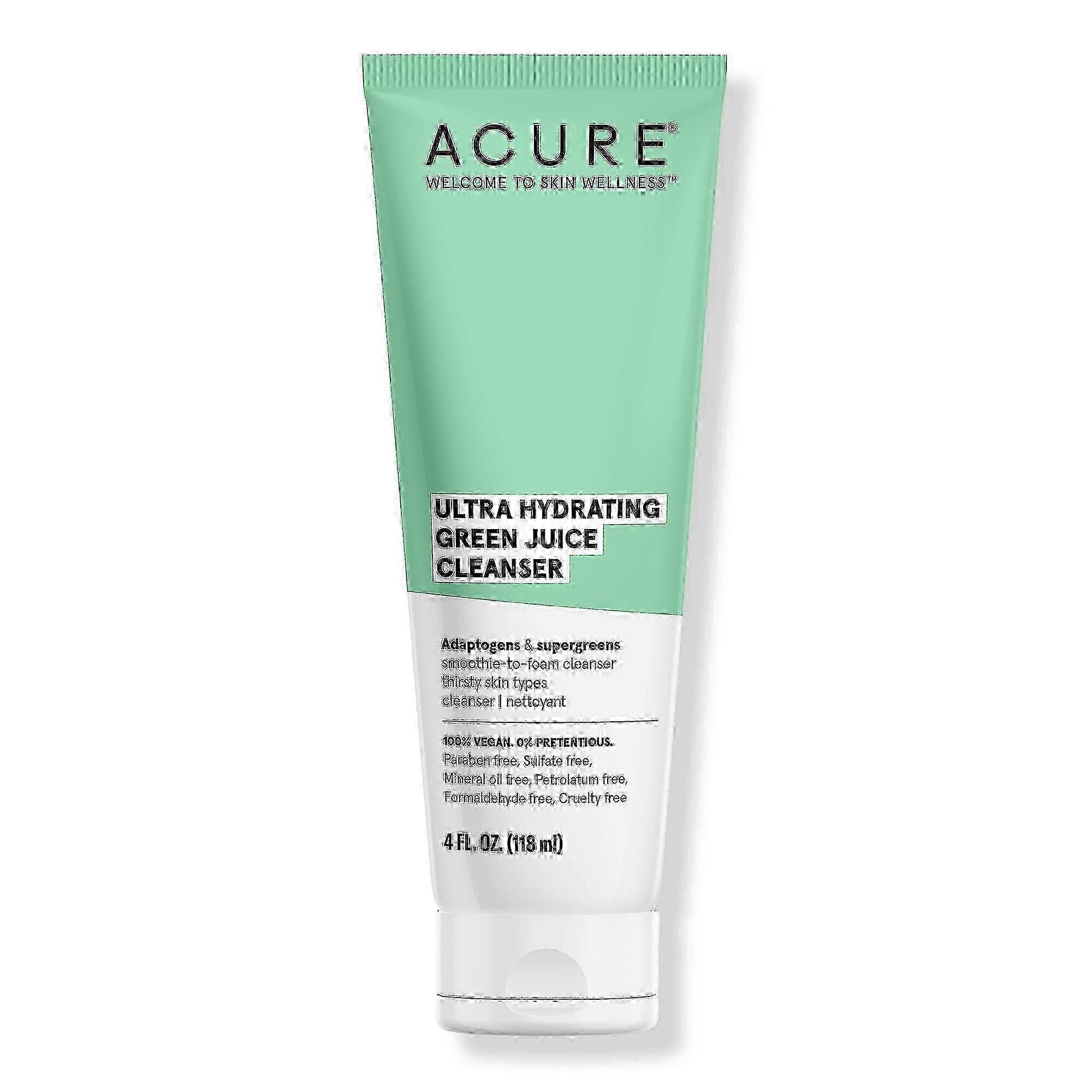 Acure 超保湿绿色果汁洁面乳, 4.0 Oz